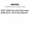 Tmc Rear Shock Absorber For Kia Sedona Hyundai Entourage 78-37307